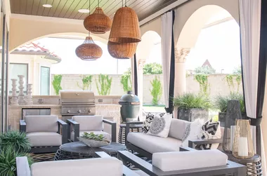lighting outdoor living room