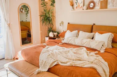 orange bedroom ideas